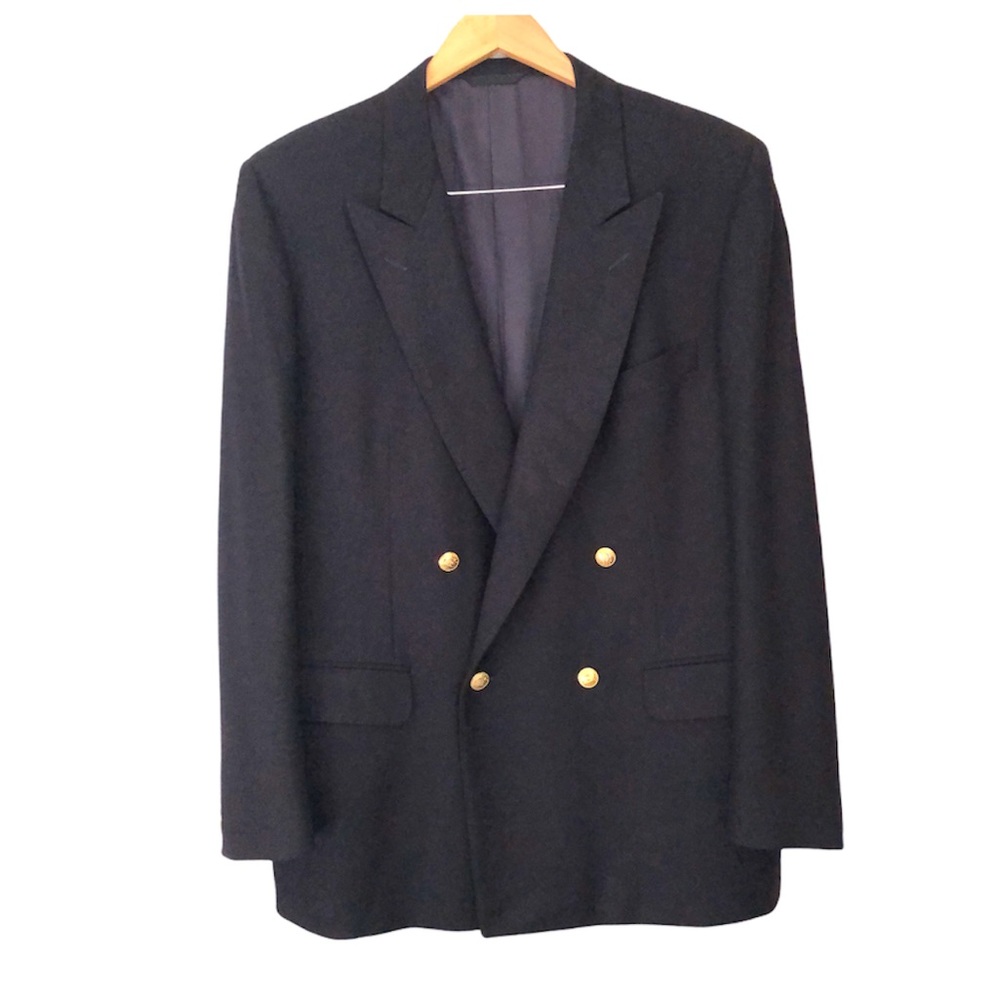 Dior Monsieur Double Breasted Navy Blazer 40R